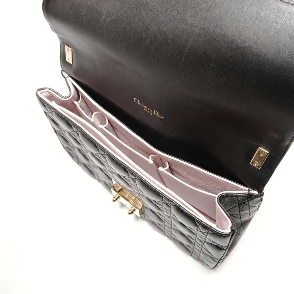 CHRISTIAN DIOR Black Leather Shoulder Bag - Picture 10 of 13